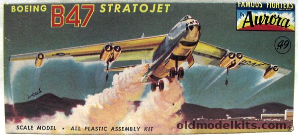 Aurora 1/180 Boeing B-47 Stratojet, 493-49 plastic model kit